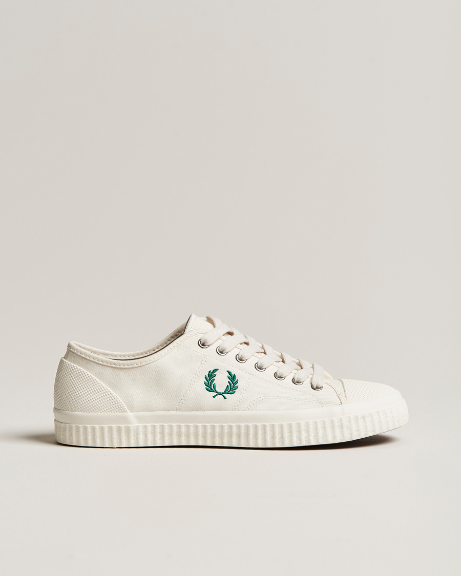 Herre | Fred Perry Huges Low Canvas Sneaker Light Ecru | Fred Perry | Huges Low Canvas Sneaker Light Ecru
