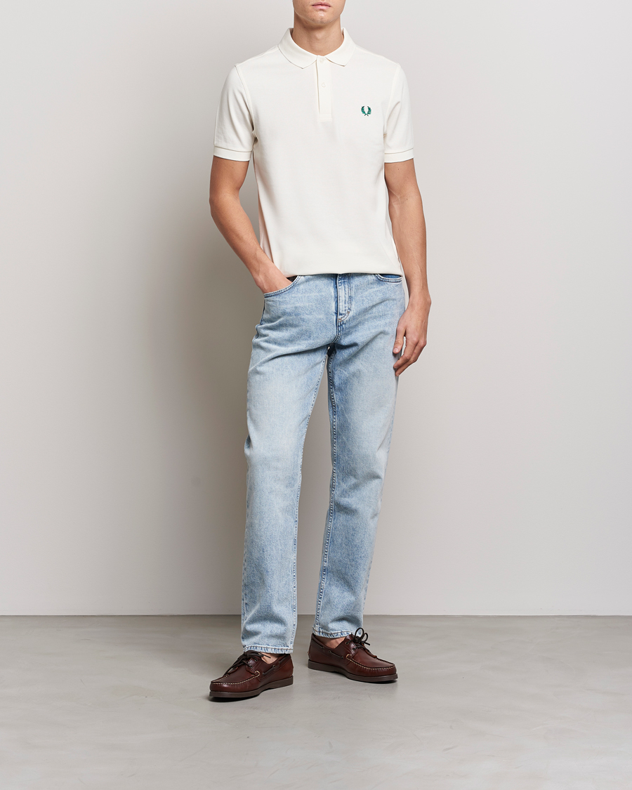 Herre | Pikéer | Fred Perry | Plain Polo Shirt Light Ecru