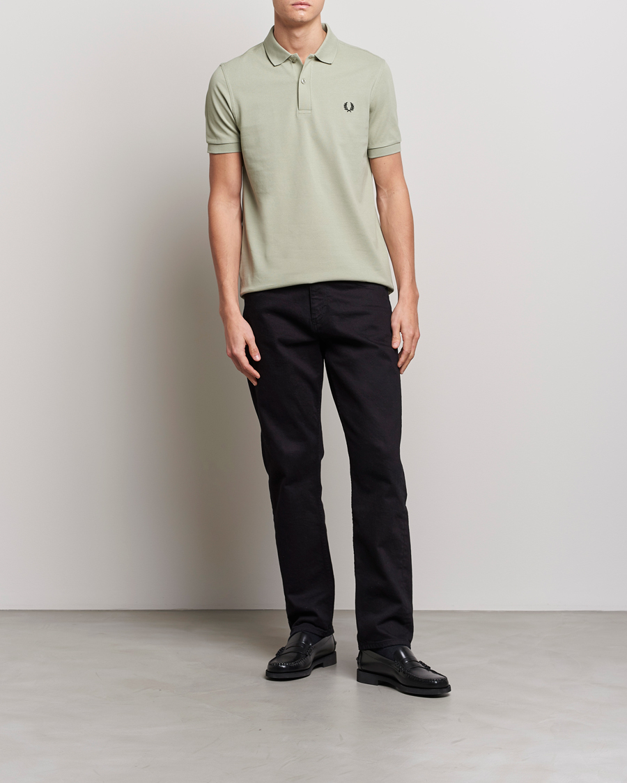Herre | Pikéer | Fred Perry | Plain Polo Shirt Seagrass