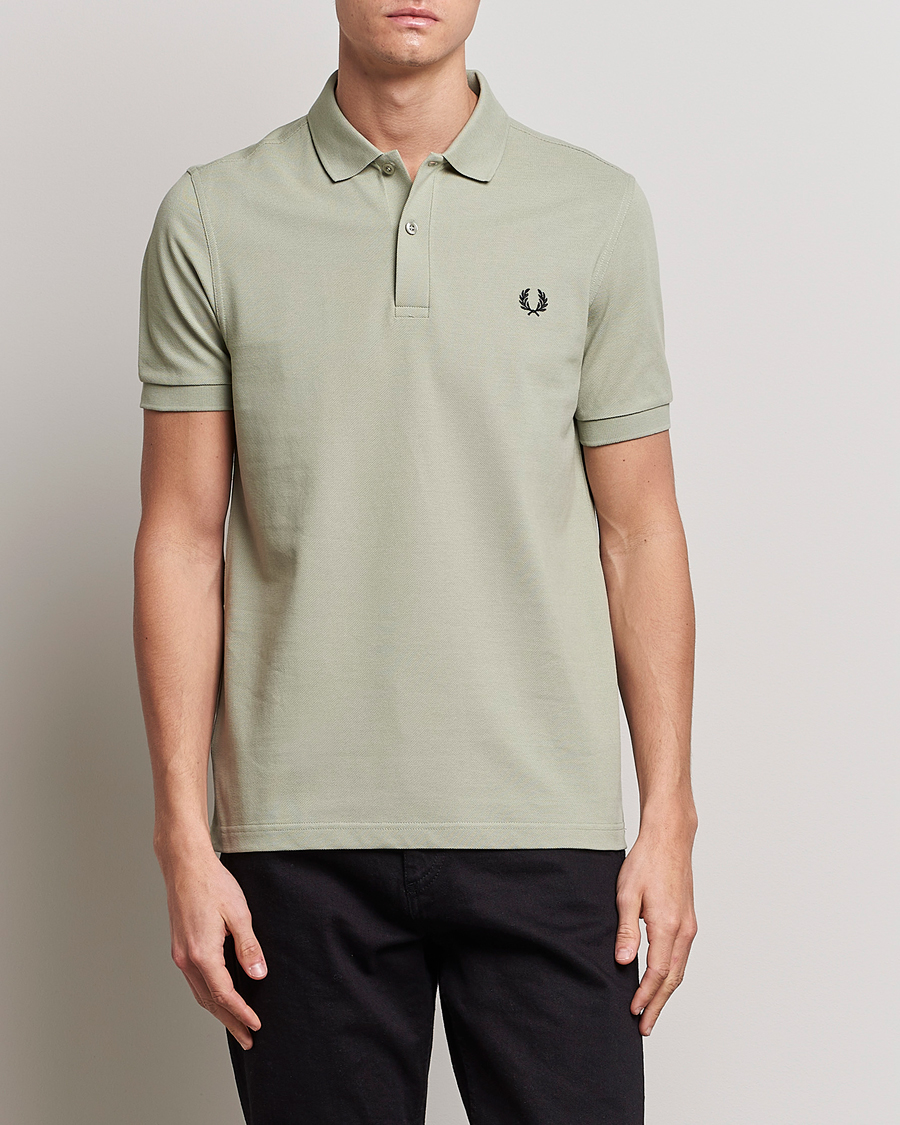 Herre |  | Fred Perry | Plain Polo Shirt Seagrass
