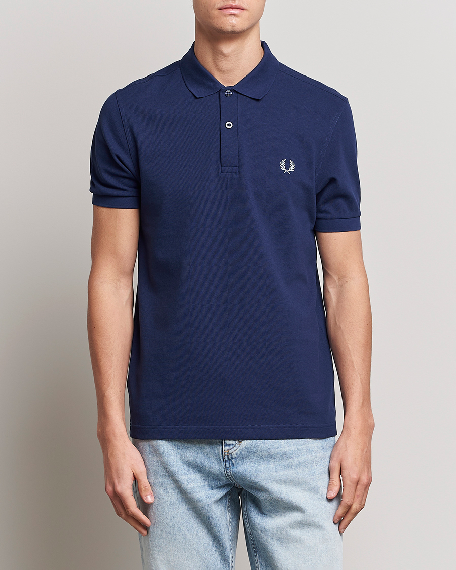Herre |  | Fred Perry | Plain Polo Shirt French Navy