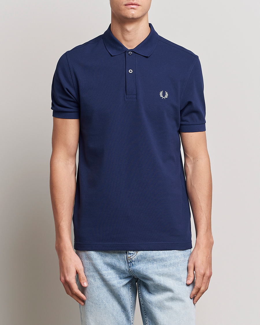 Herre | Pikéer | Fred Perry | Plain Polo Shirt French Navy