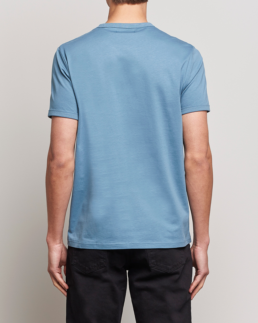 Herre | T-Shirts | Fred Perry | Ringer Cotton T-Shirt Ash Blue