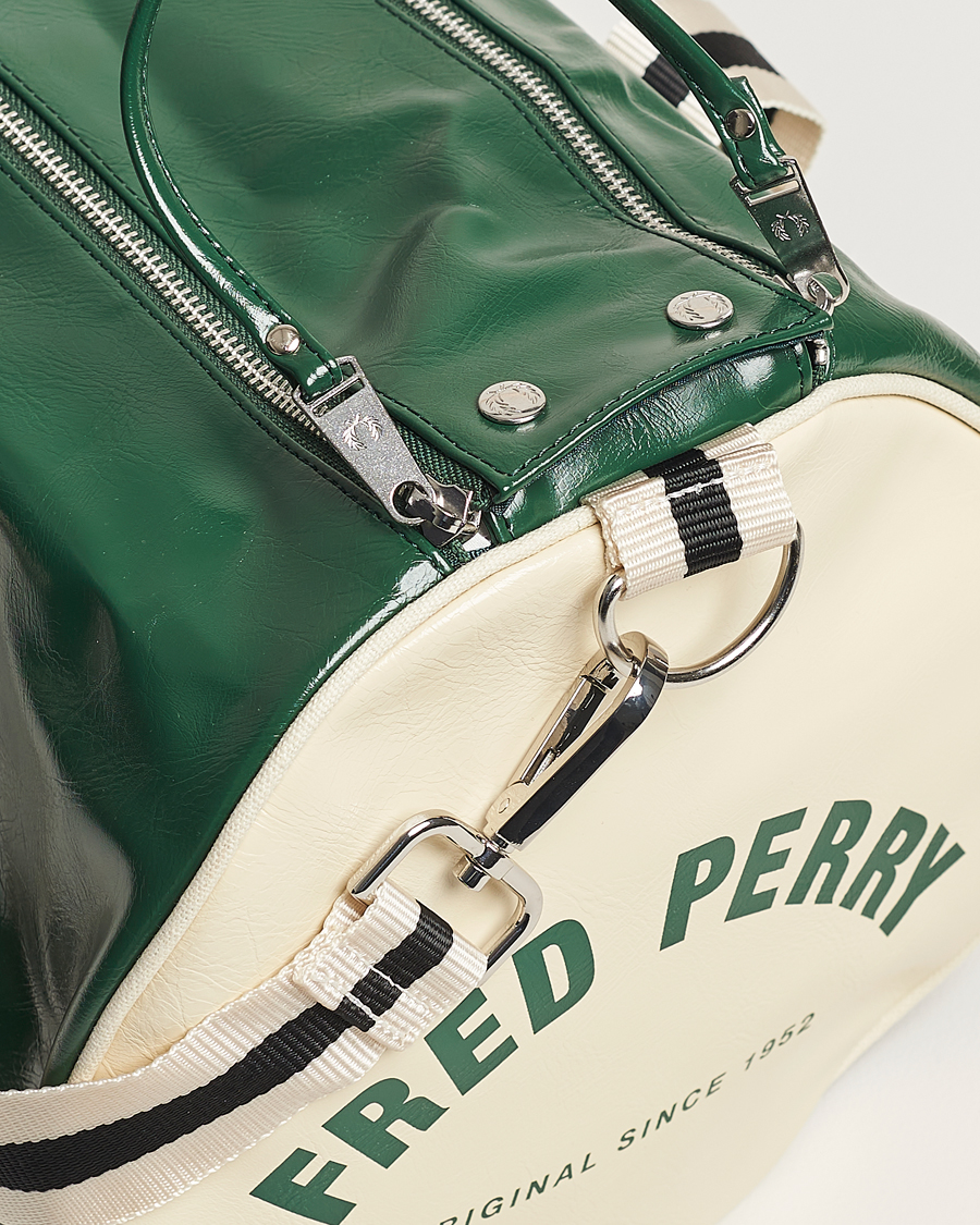 Fred Perry Classic Barrel Bag Tartan Green