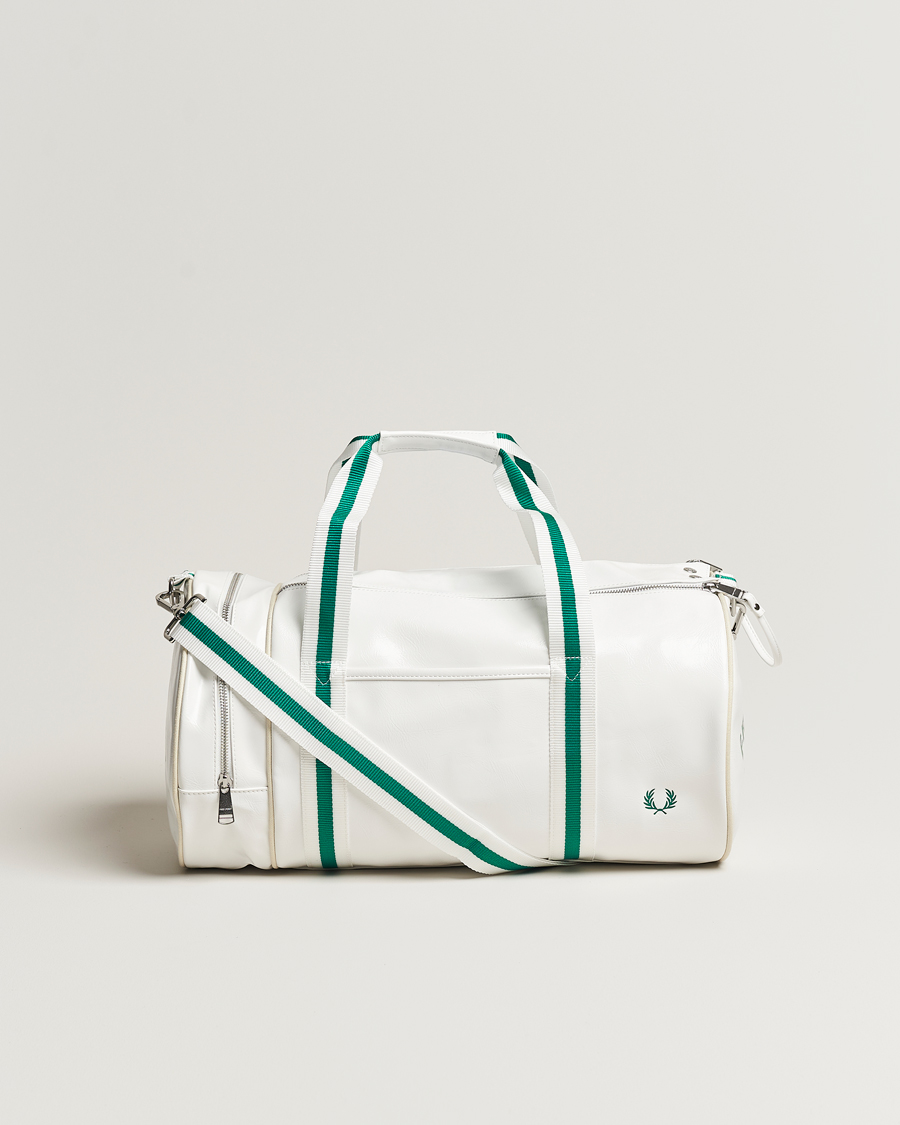 Fred perry on sale barrel bag white