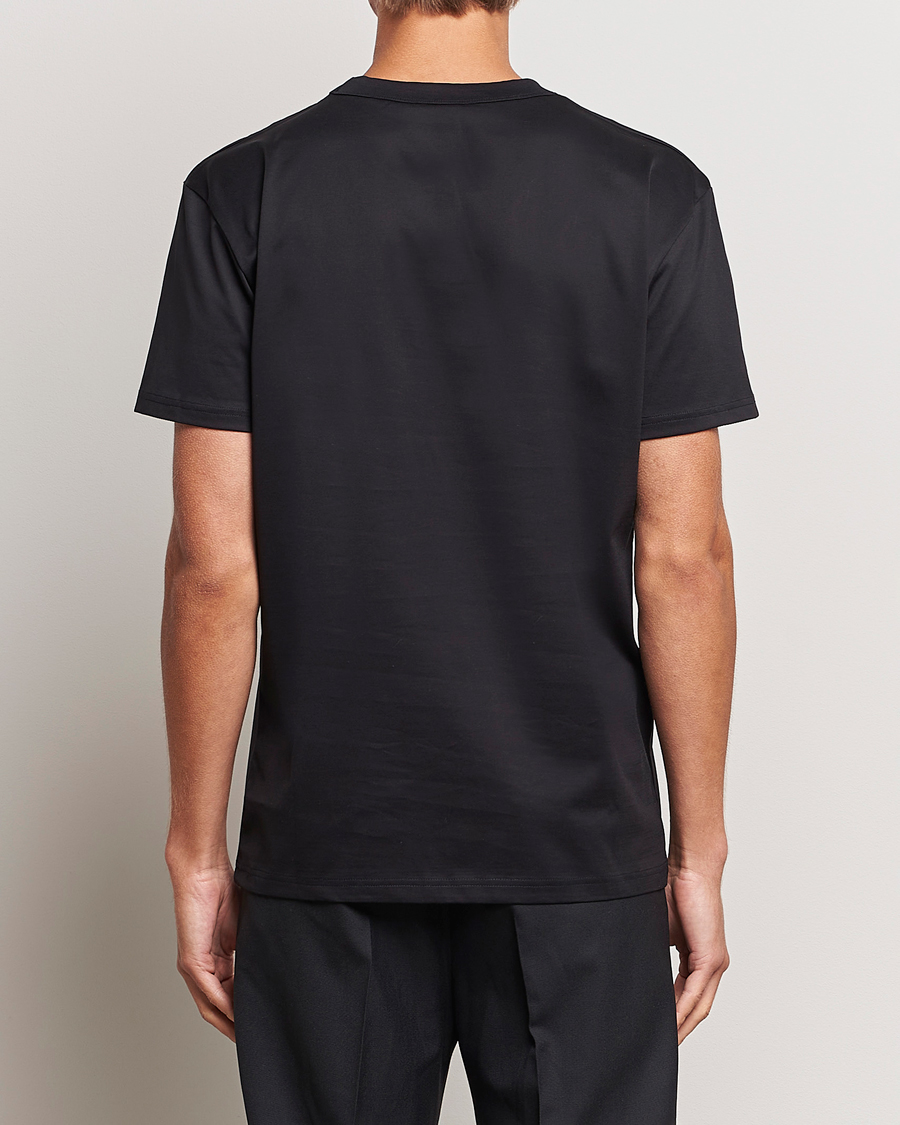 Herre | T-Shirts | Bread & Boxers | Pima Cotton Crew Neck T-Shirt Black
