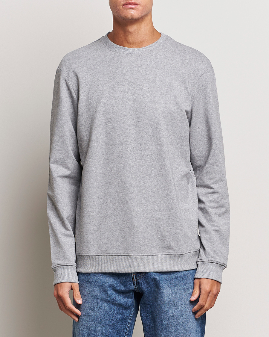 Herre | Grå gensere | Bread & Boxers | Loungewear Crew Neck Sweatshirt Grey Melange