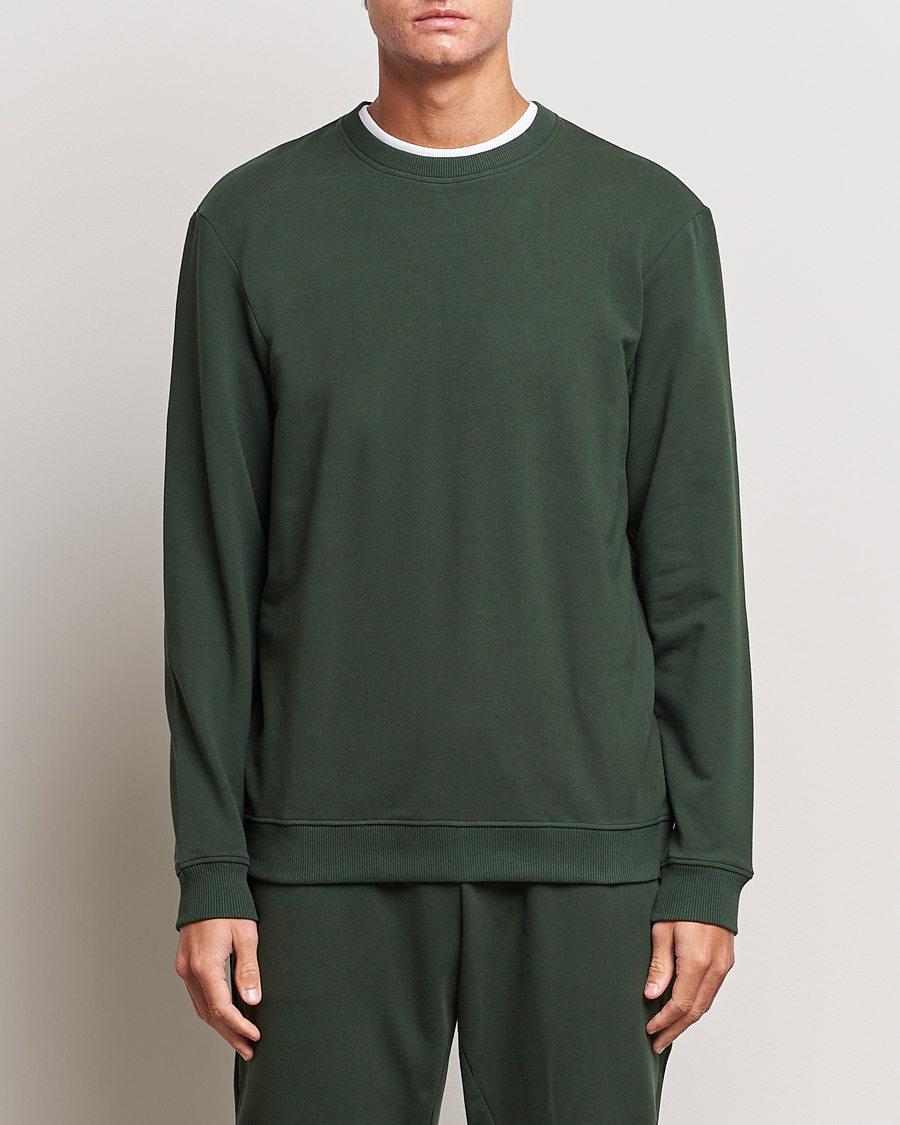 Herre | Sweatshirts | Bread & Boxers | Loungewear Crew Neck Sweatshirt Forest Green