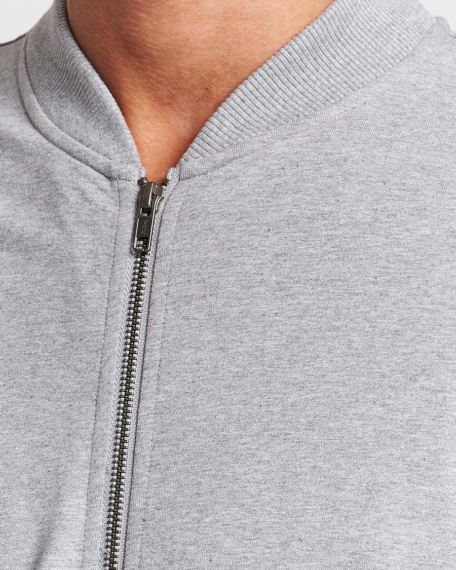 Herre | Gensere | Bread & Boxers | Loungewear Full Zip Sweater Grey Melange
