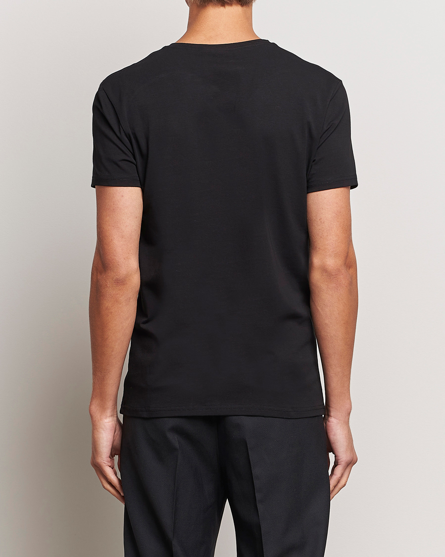 Herre | T-Shirts | Bread & Boxers | 2-Pack V-Neck T-Shirt Black