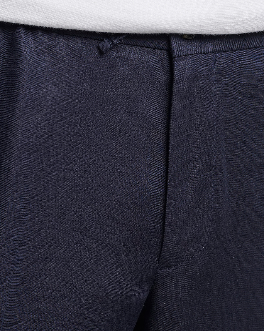 Herre | Bukser | J.Lindeberg | Baron Tencel/Linen Trousers Navy