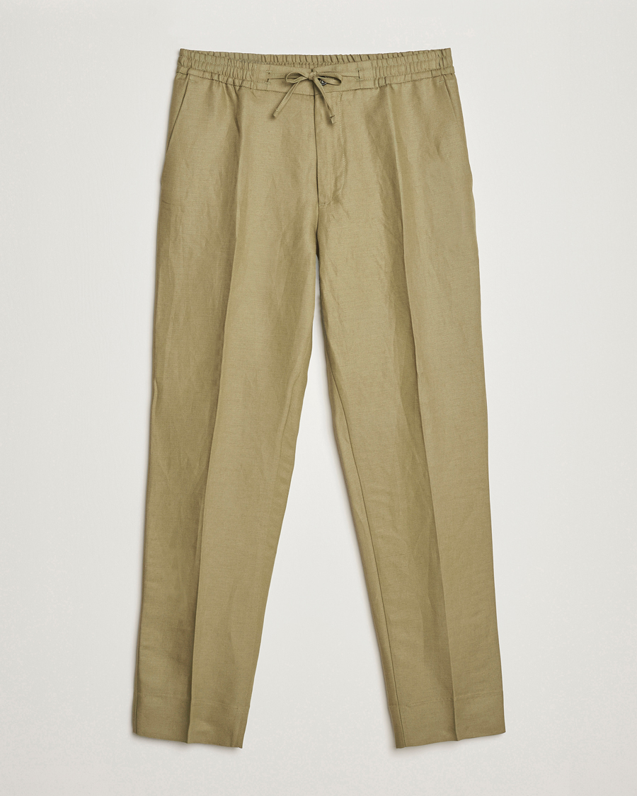 Herre | | J.Lindeberg | Baron Tencel/Linen Trousers Aloe