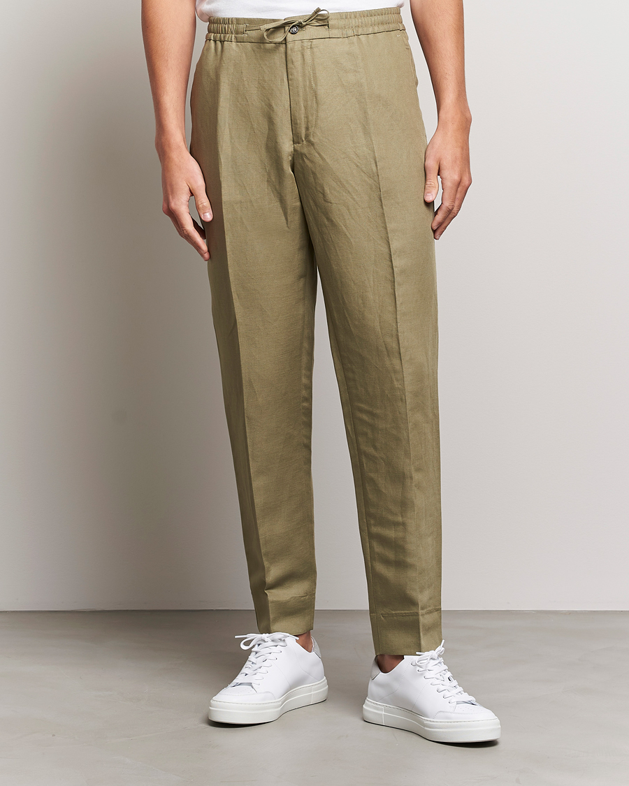 Herre | | J.Lindeberg | Baron Tencel/Linen Trousers Aloe