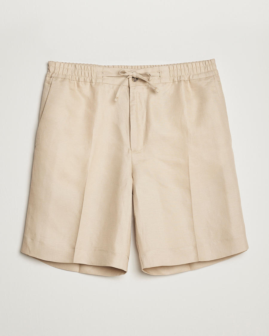 Herre | Shorts | J.Lindeberg | Baron Tencel/Linen Shorts Safari Beige
