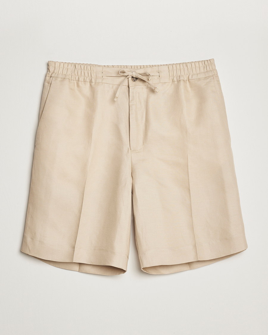 Herre | Shorts | J.Lindeberg | Baron Tencel/Linen Shorts Safari Beige