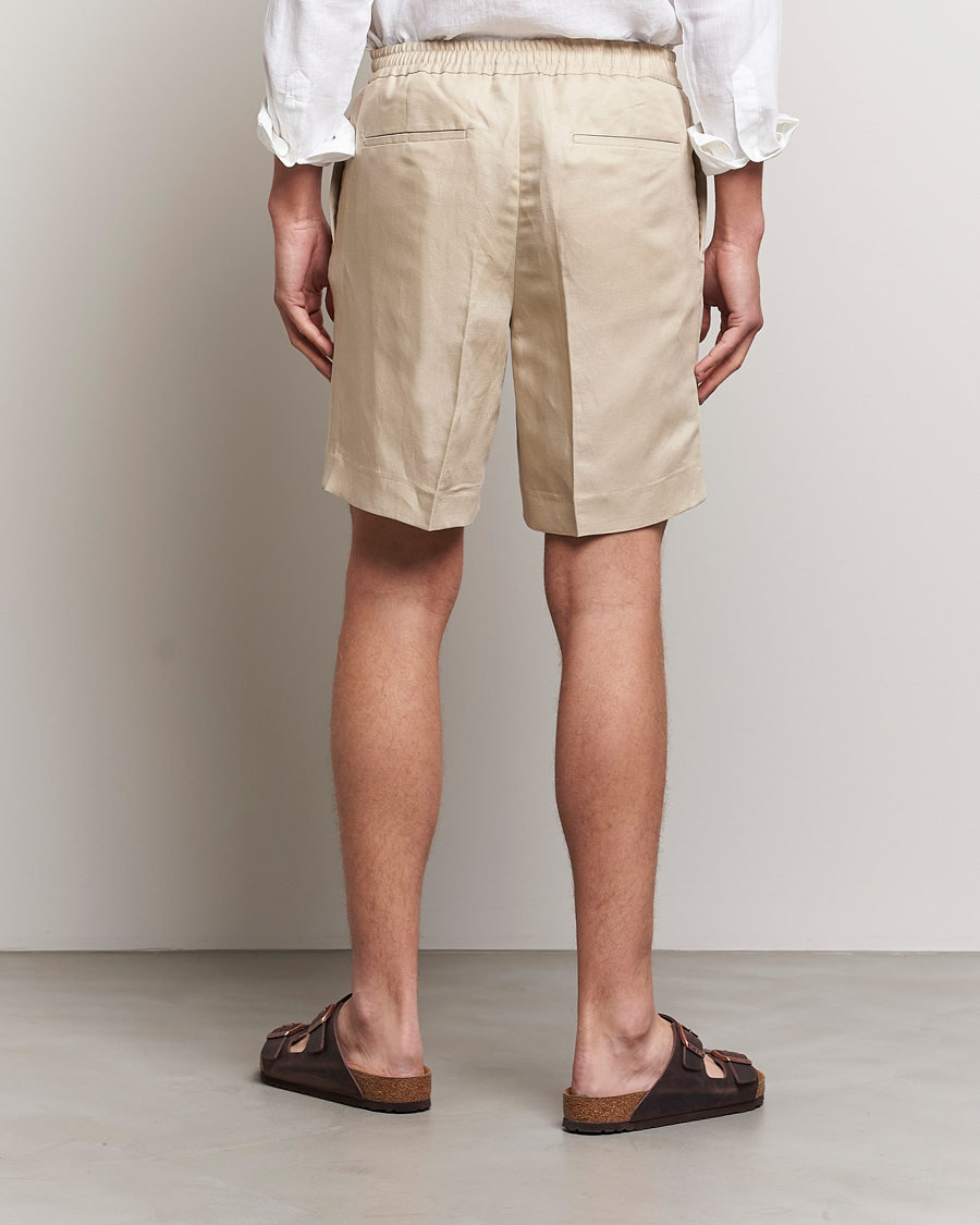 Herre | Shorts | J.Lindeberg | Baron Tencel/Linen Shorts Safari Beige