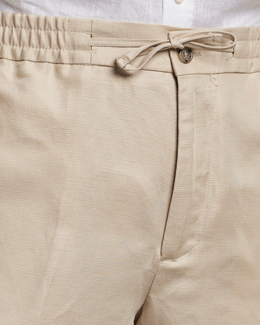 Herre | Shorts | J.Lindeberg | Baron Tencel/Linen Shorts Safari Beige