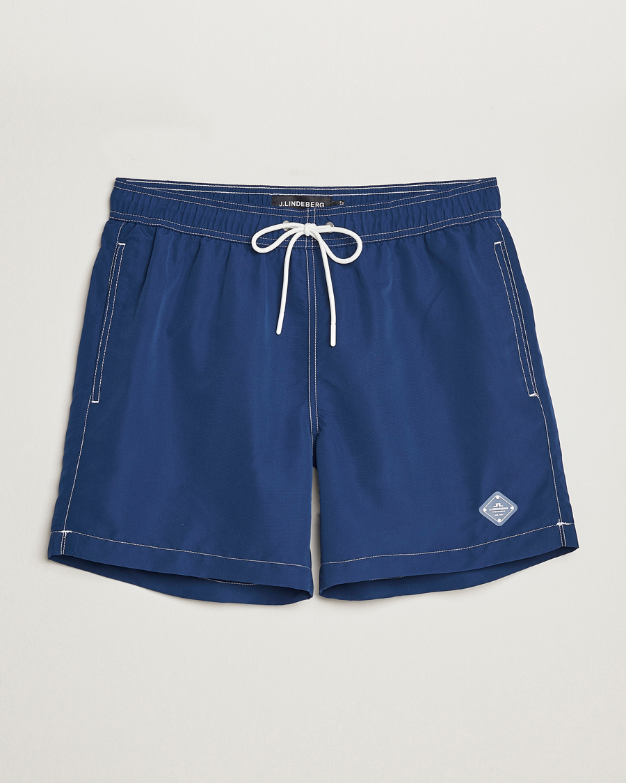 Herre | Badeshorts | J.Lindeberg | Banks Solid Swimshorts Midnight Blue