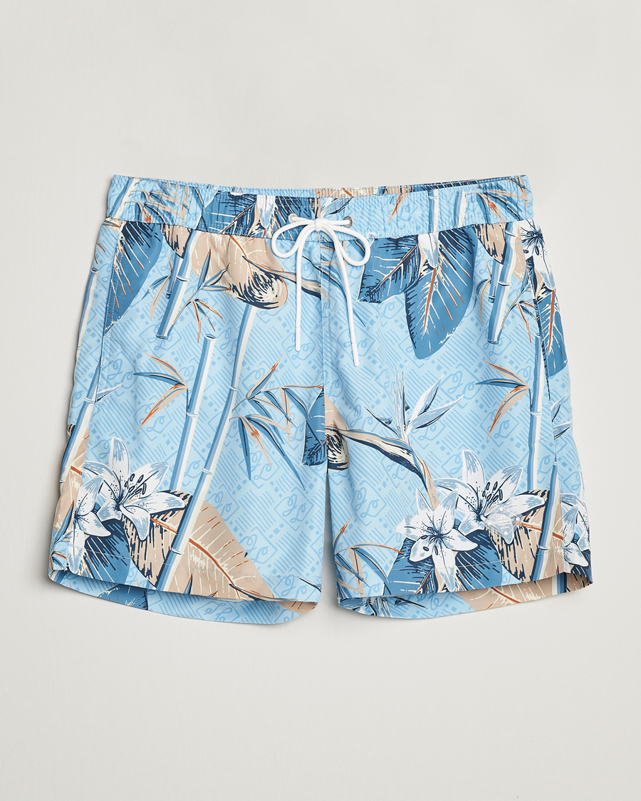 Herre | Badeshorts | J.Lindeberg | Banks Tropical Swimshorts Dream Blue