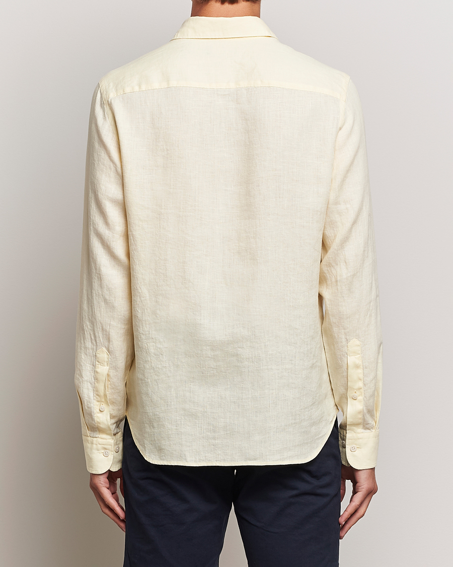 Herre | Skjorter | J.Lindeberg | Clean Linen Slim Shirt Pear Sorbet