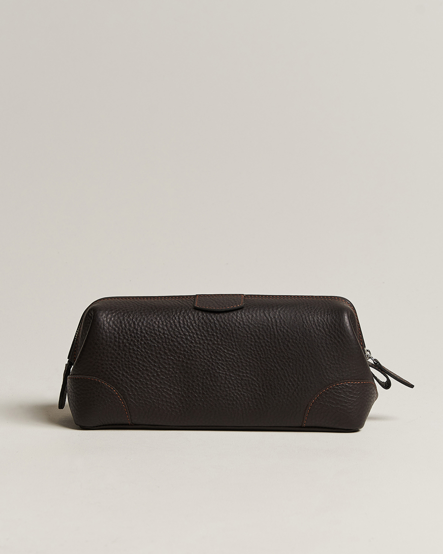 Herre | Vesker | F. Hammann | Large Washbag Dark Brown