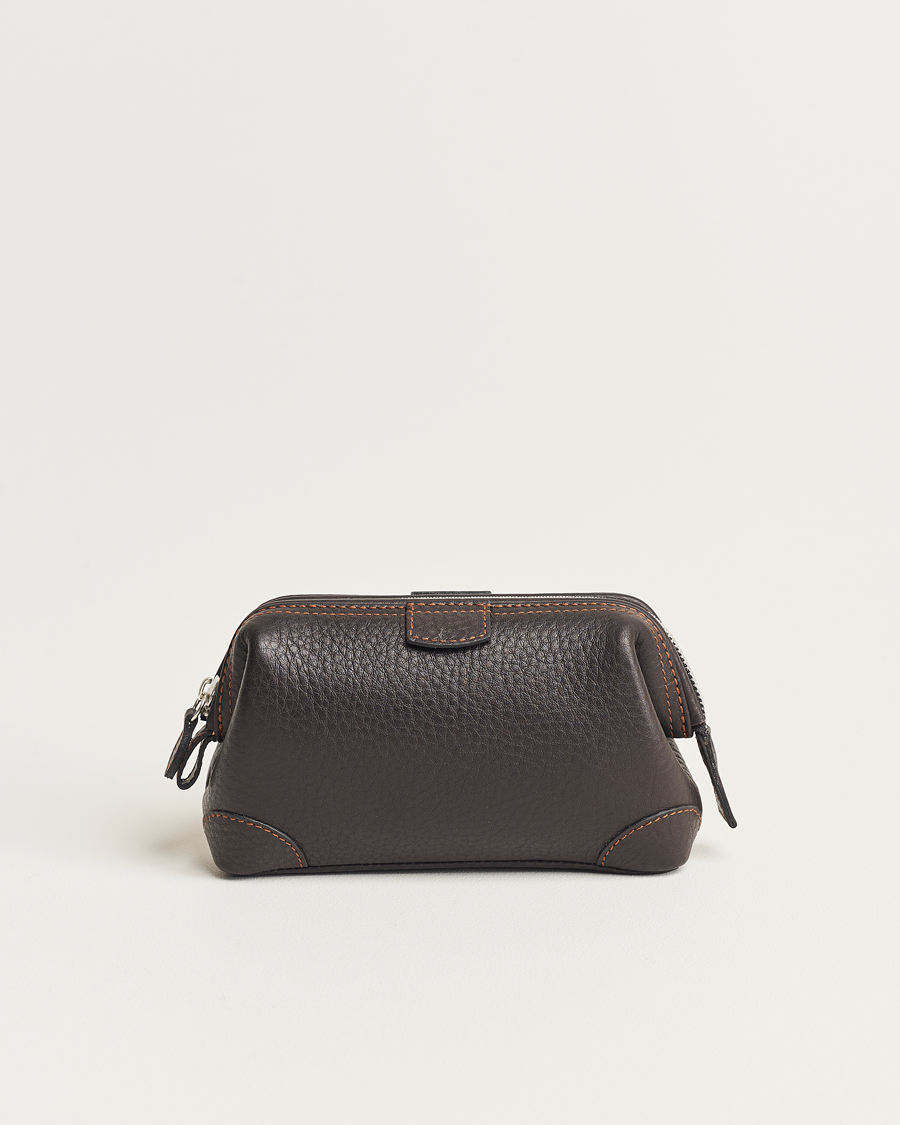 Herre | Vesker | F. Hammann | Small Washbag Dark Brown