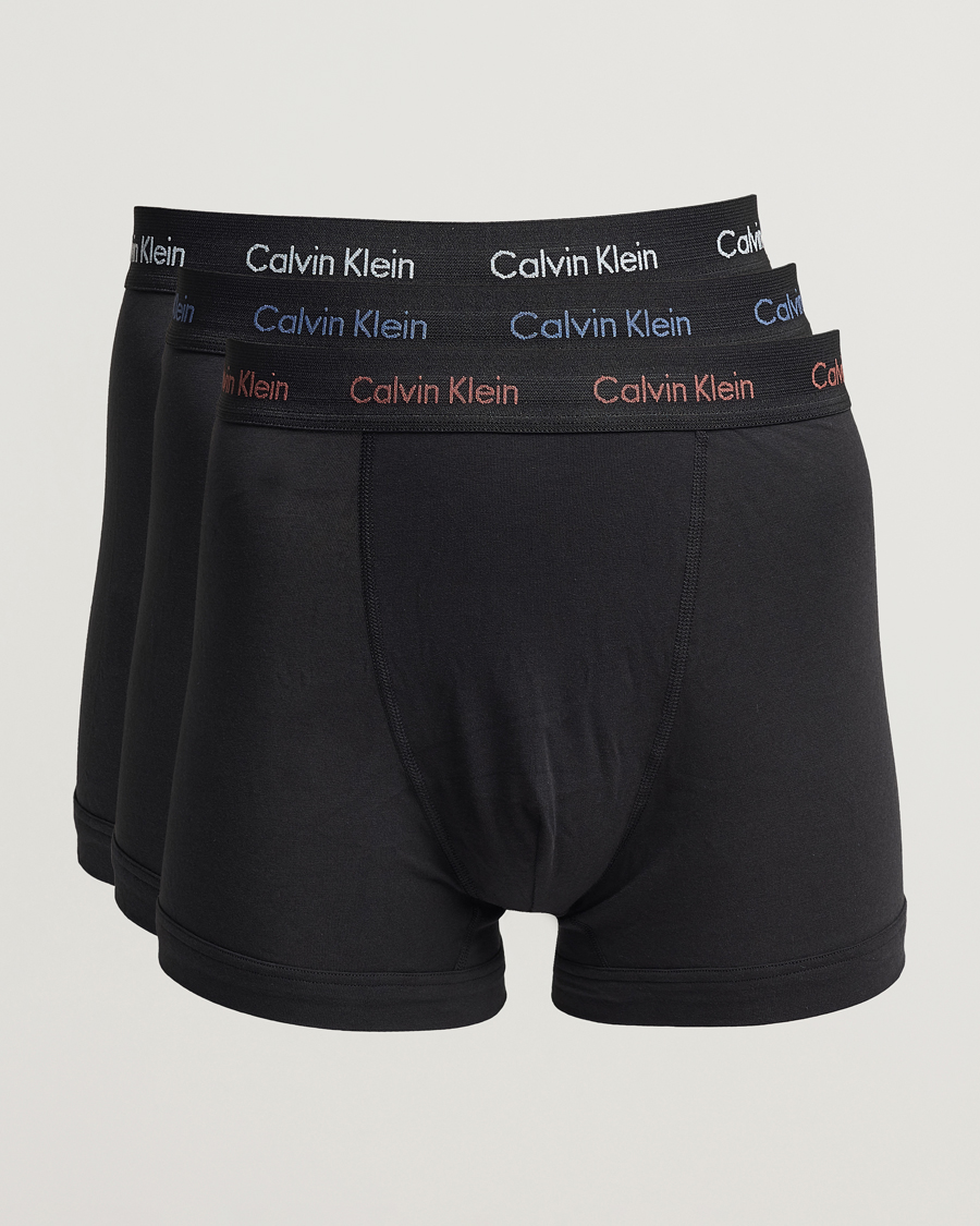 Herre | Undertøy | Calvin Klein | Cotton Stretch 3-Pack Trunk Black