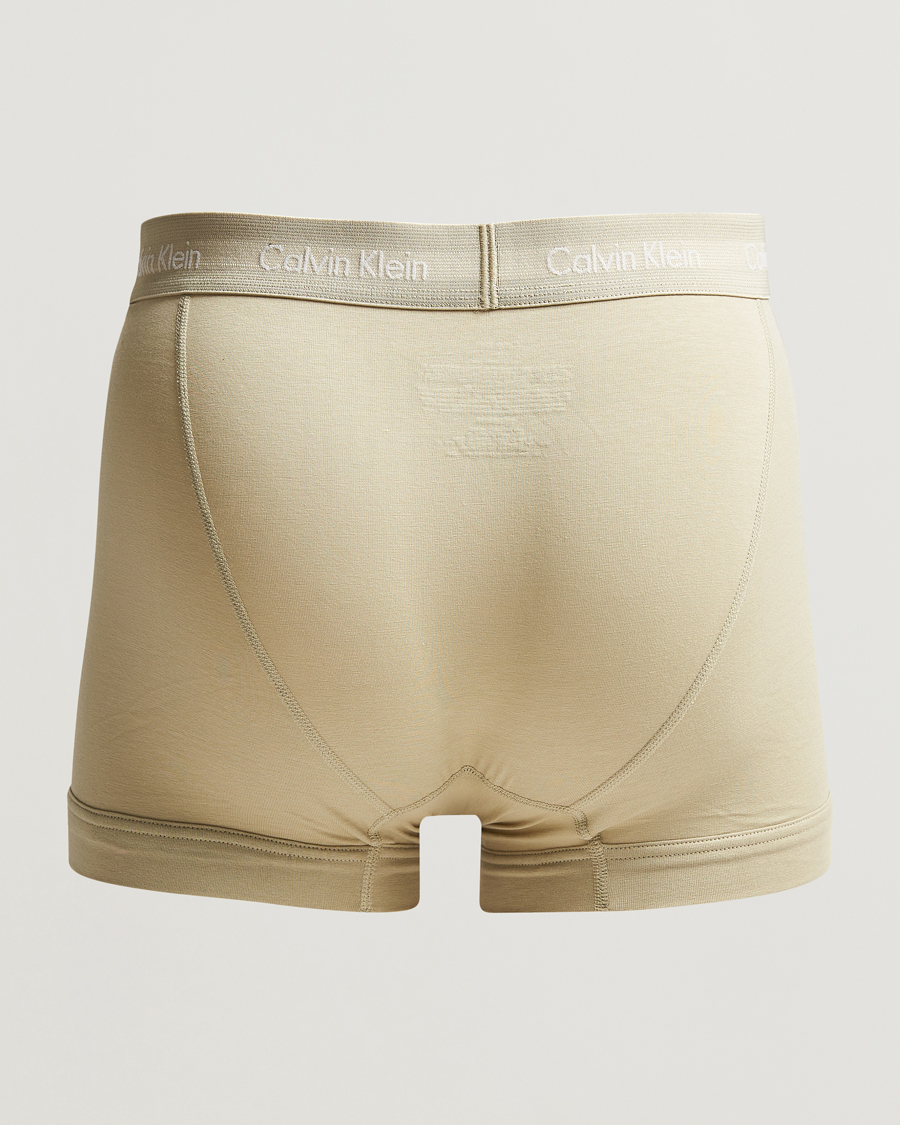Herre | Undertøy | Calvin Klein | Cotton Stretch 3-Pack Trunk Beige/Red/Green