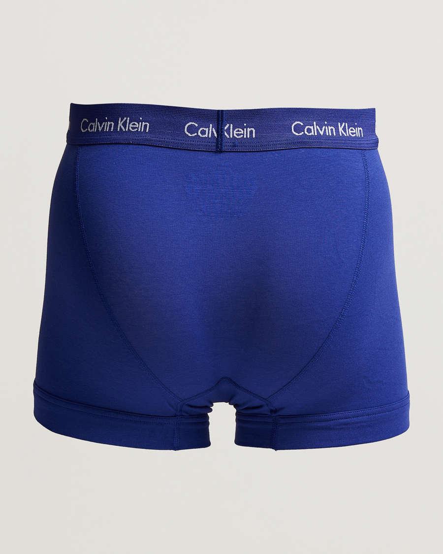 Herre |  | Calvin Klein | Cotton Stretch 3-Pack Trunk Blue/Black/Green