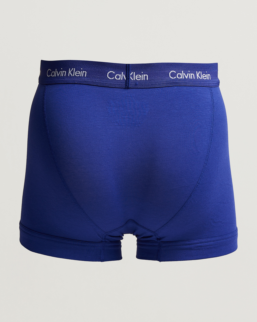 Herre | Undertøy | Calvin Klein | Cotton Stretch 3-Pack Trunk Blue/Black/Green