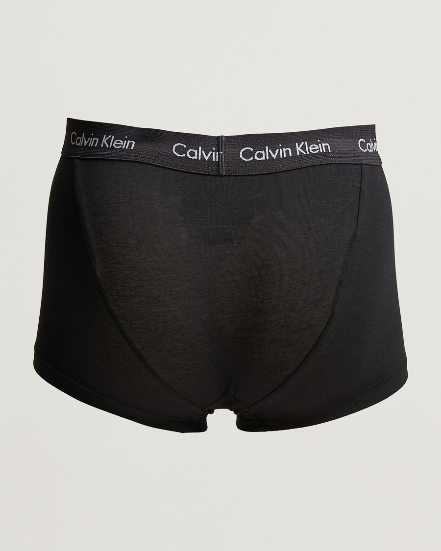 Herre |  | Calvin Klein | Cotton Stretch 3-Pack Low Rise Trunk Navy/Blue/Grey