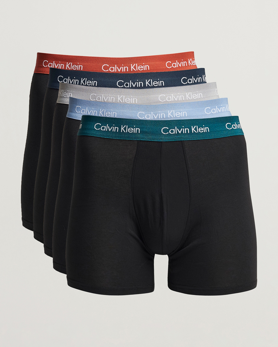 Herre | Undertøy | Calvin Klein | Cotton Stretch 5-Pack Trunk Black