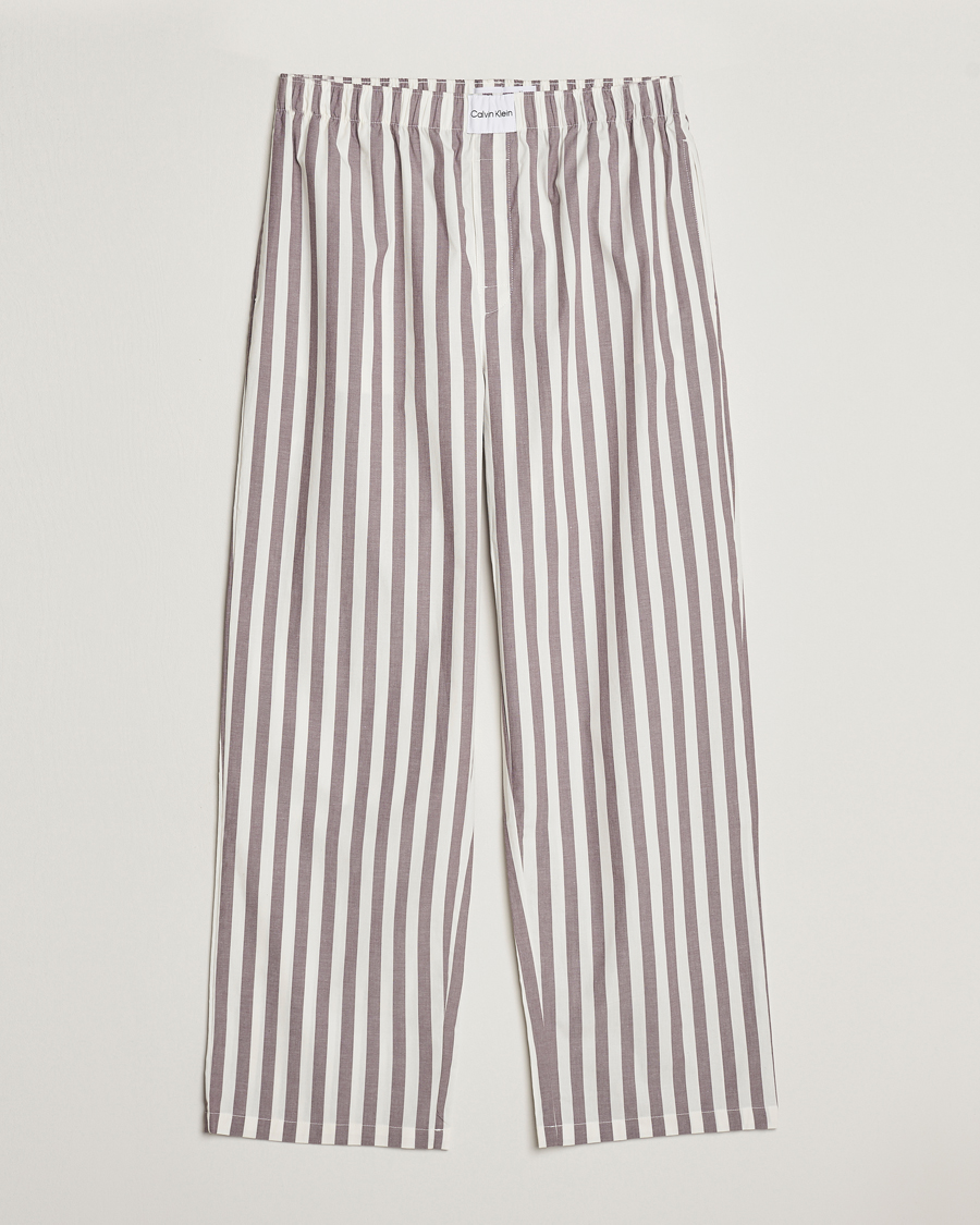 Herre |  | Calvin Klein | Cotton Striped Pyjama Pants White/Grey