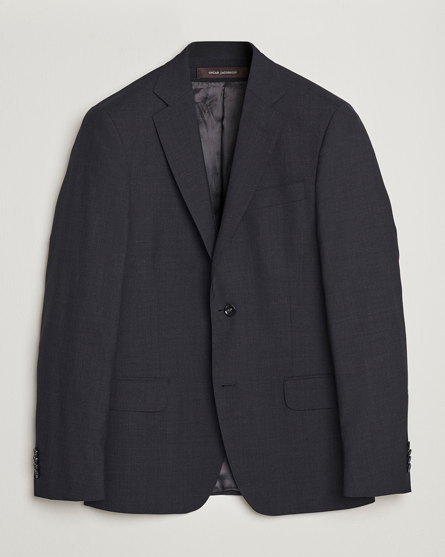 Herre | Dressjakker | Oscar Jacobson | Edmund Wool Blazer Grey