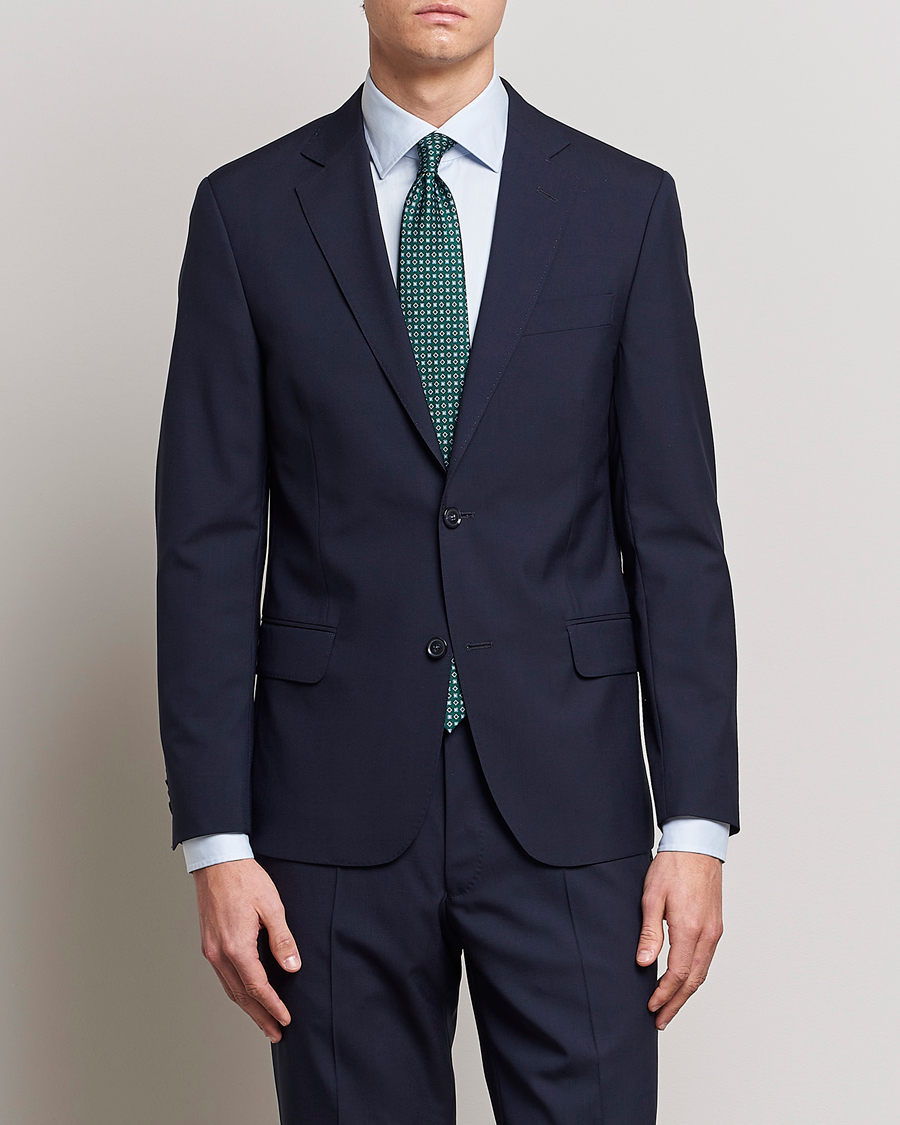 Herre |  | Oscar Jacobson | Edmund Wool Blazer Blue