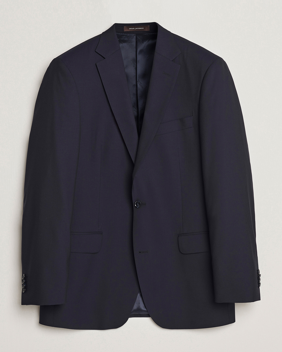 Herre | Dressjakker | Oscar Jacobson | Joel Wool Blazer Navy