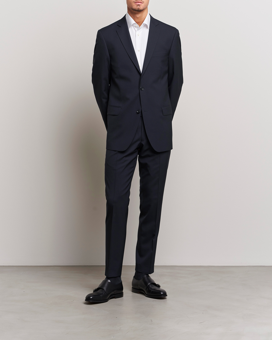 Herre | Dressjakker | Oscar Jacobson | Joel Wool Blazer Navy