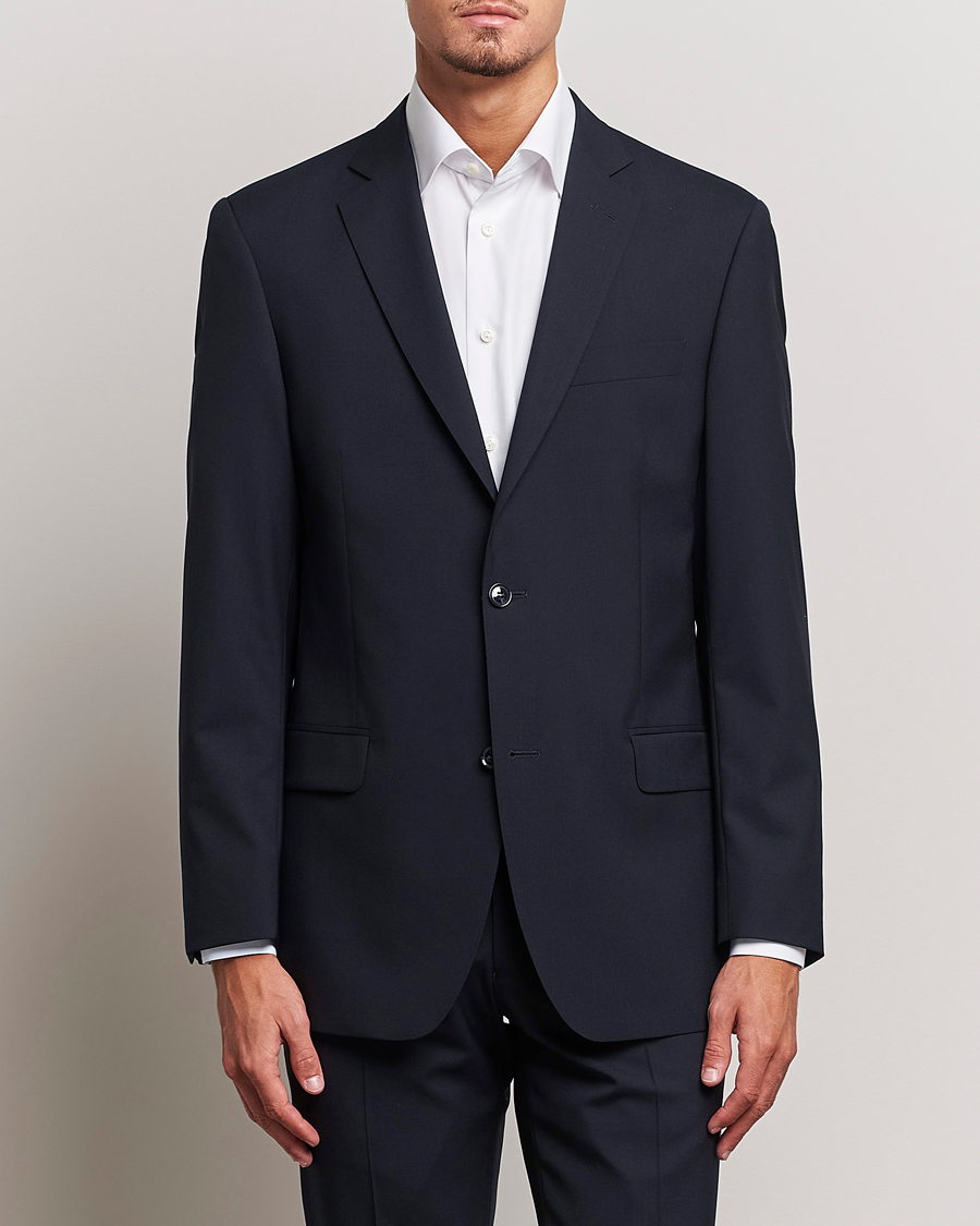 Herre | Dressjakker | Oscar Jacobson | Joel Wool Blazer Navy
