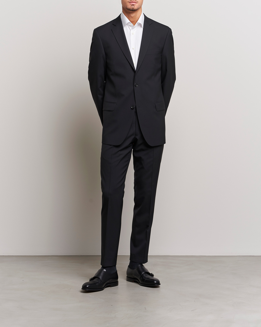 Herre | Dressjakker | Oscar Jacobson | Joel Wool Blazer Black