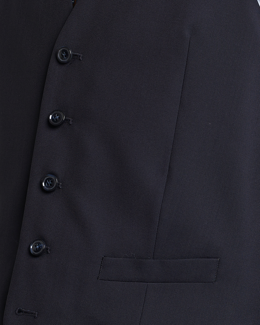 Herre | Dressjakker | Oscar Jacobson | Carlo Wool Waistcoat Navy
