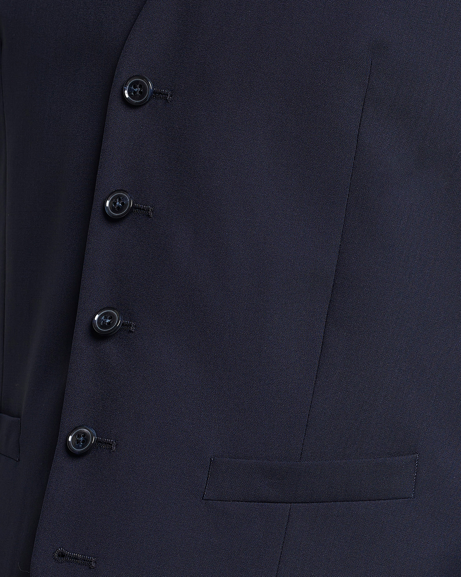 Herre | Dressjakker | Oscar Jacobson | Carlo Wool Waistcoat Blue