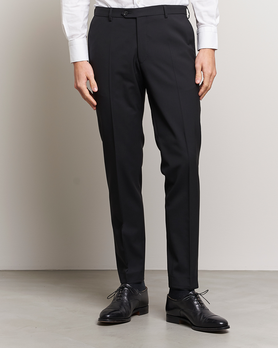 Herre | Feir nyttår med stil | Oscar Jacobson | Denz Wool Trousers Black