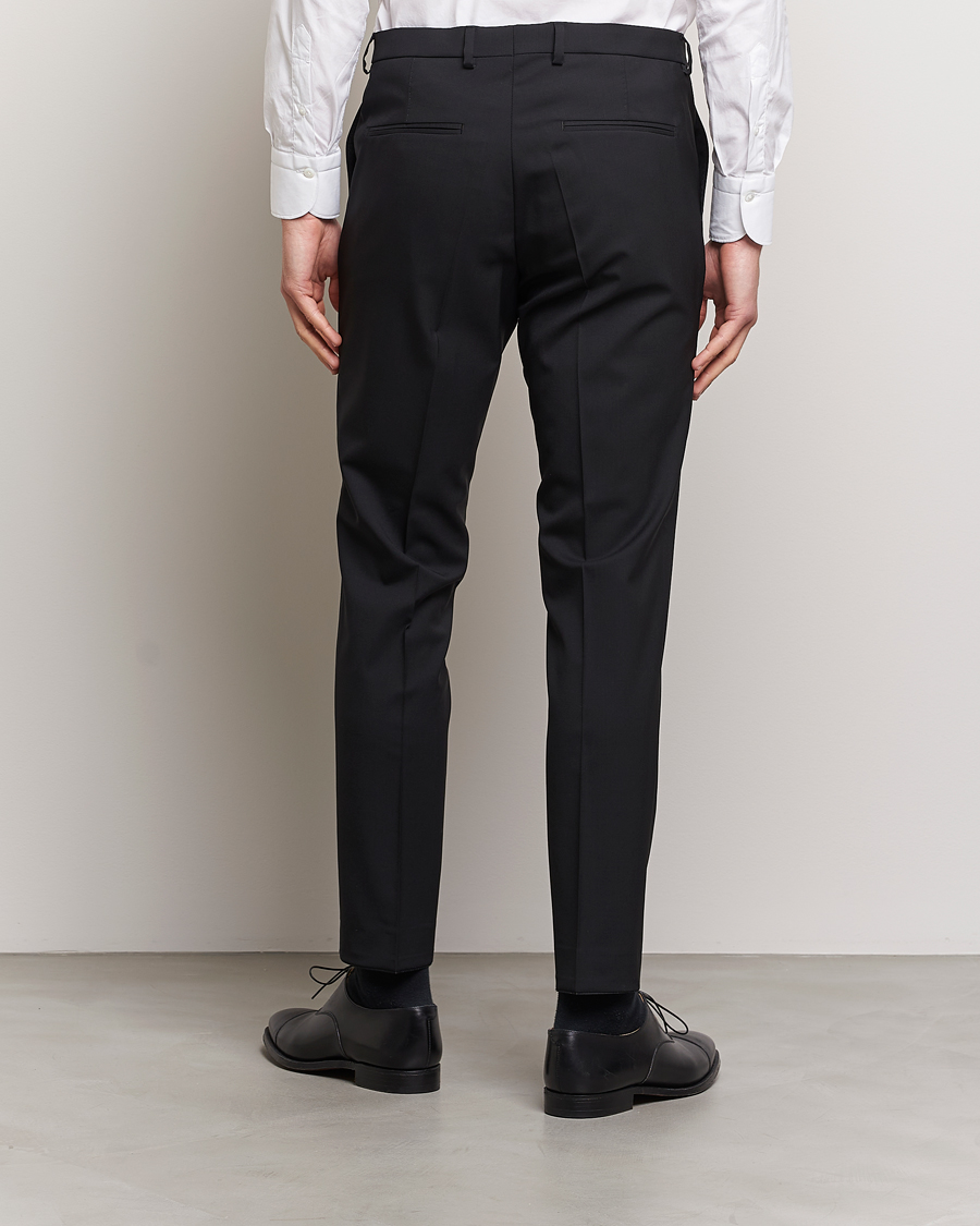 Herre | Bukser | Oscar Jacobson | Denz Wool Trousers Black