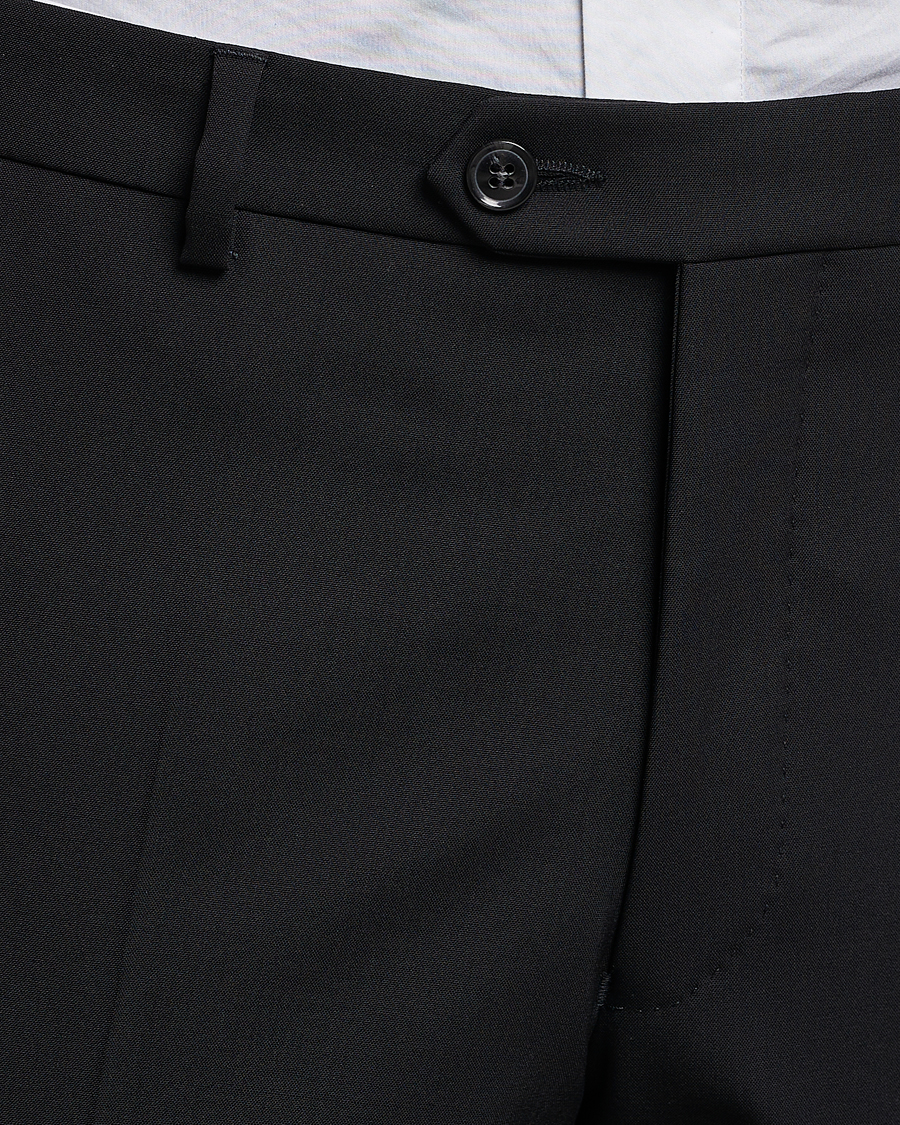 Herre | Bukser | Oscar Jacobson | Denz Wool Trousers Black