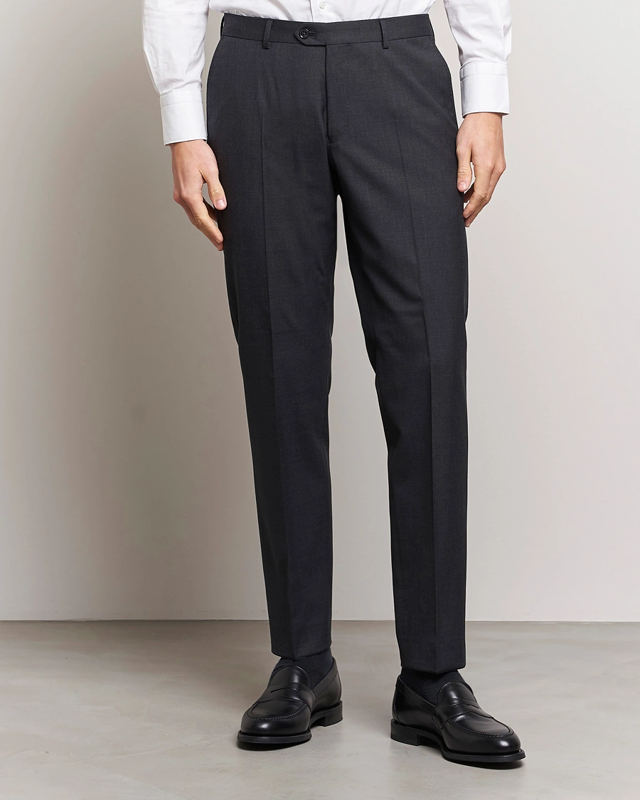 Herre | Feir nyttår med stil | Oscar Jacobson | Diego Wool Trousers Grey