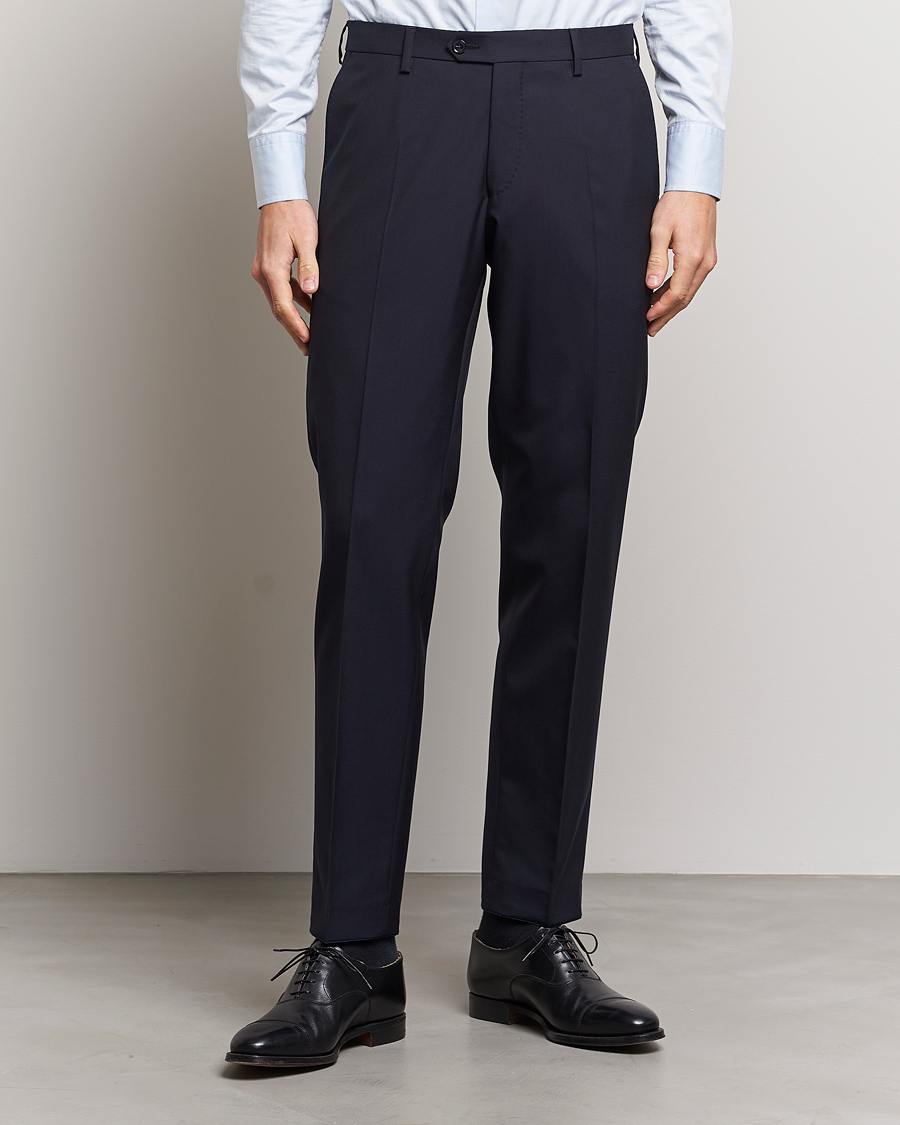 Herr |  | Oscar Jacobson | Diego Wool Trousers Navy