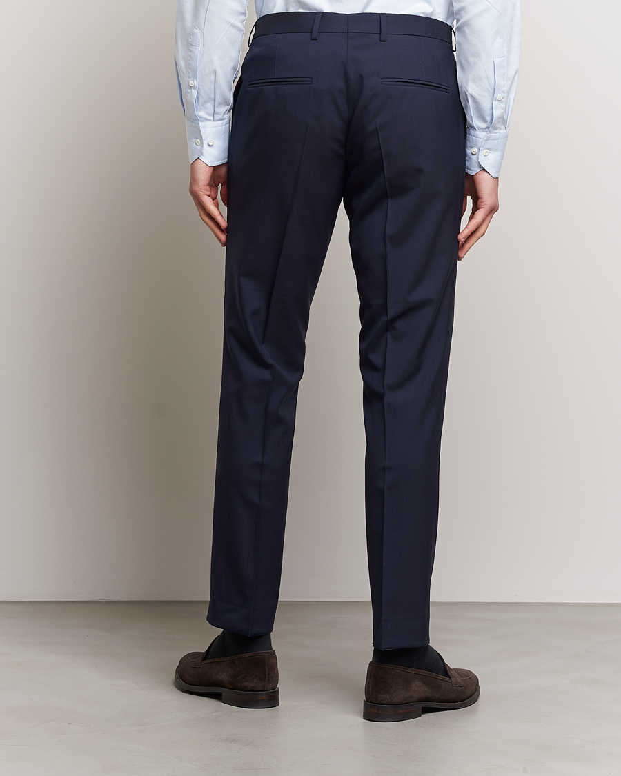 Herre | Bukser | Oscar Jacobson | Diego Wool Trousers Blue