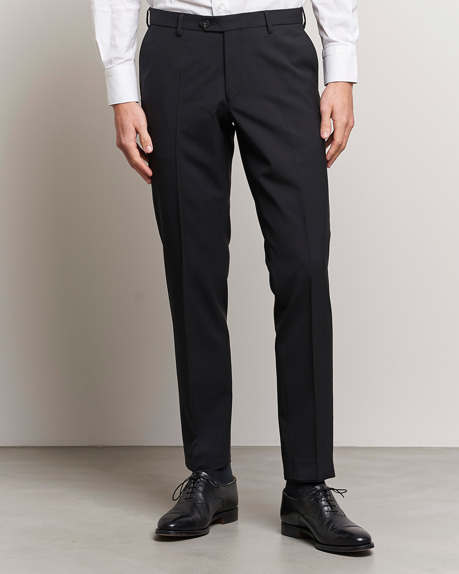 Herre | Avdelinger | Oscar Jacobson | Diego Wool Trousers Black