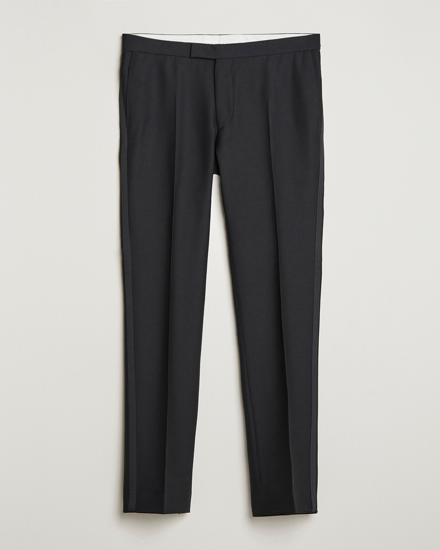 Herre | Bukser | Oscar Jacobson | Duke Wool Trousers Black