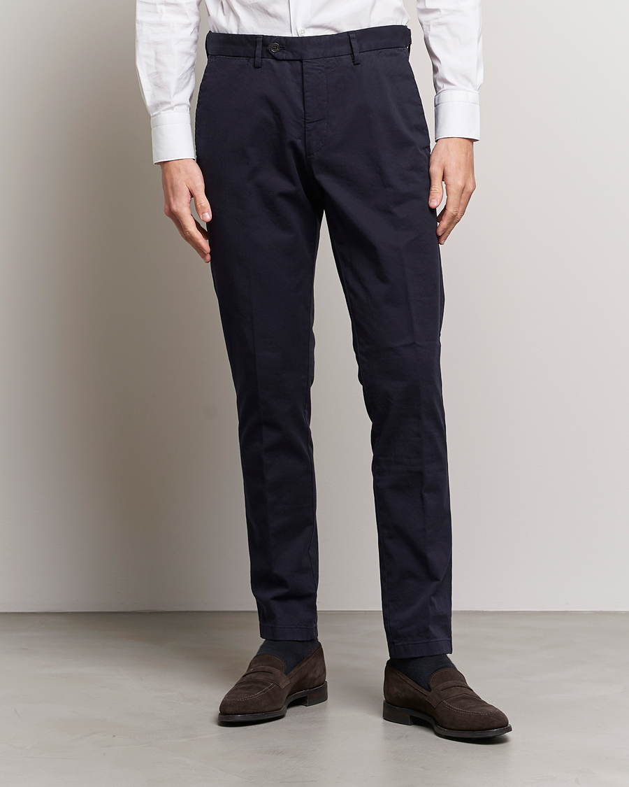 Herre | Jakke og bukse | Oscar Jacobson | Danwick Cotton Trousers Navy